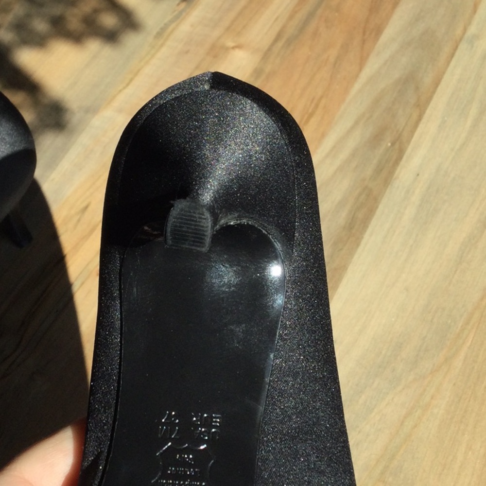 Black Nina Criana-LS Open Toe Pumps - Picture 9 of 15